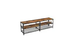 Vasagle Bryce Industrial TV Stand Entertainment Center | Rustic Brown Vasagle Bryce Industrial TV Stand Entertainment Center | Rustic Brown