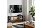 Vasagle Bryce Industrial TV Stand Entertainment Center | Rustic Brown Vasagle Bryce Industrial TV Stand Entertainment Center | Rustic Brown