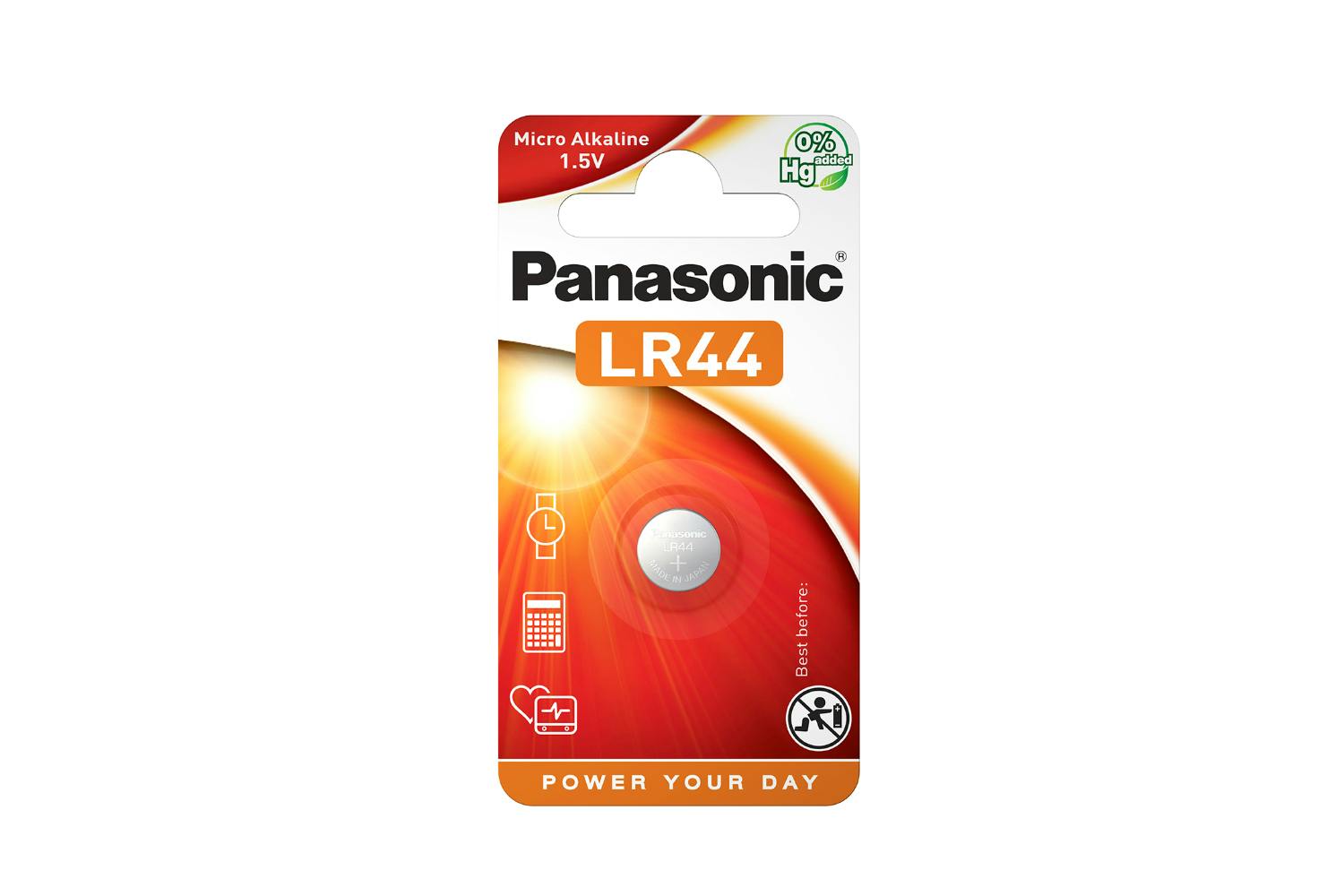 Panasonic Micro Alkaline Coin Cell Battery | LR44
