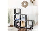 Songmics 3 Tiers Storage Cube Bookcases | Black Songmics 3 Tiers Storage Cube Bookcases | Black