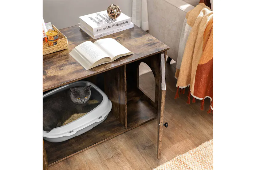 Feandrea Hidden Cat Litter Box Enclosure | Rustic Brown Feandrea Hidden Cat Litter Box Enclosure | Rustic Brown