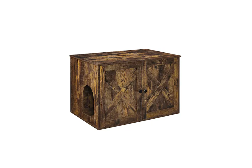 Feandrea Hidden Cat Litter Box Enclosure | Rustic Brown Feandrea Hidden Cat Litter Box Enclosure | Rustic Brown
