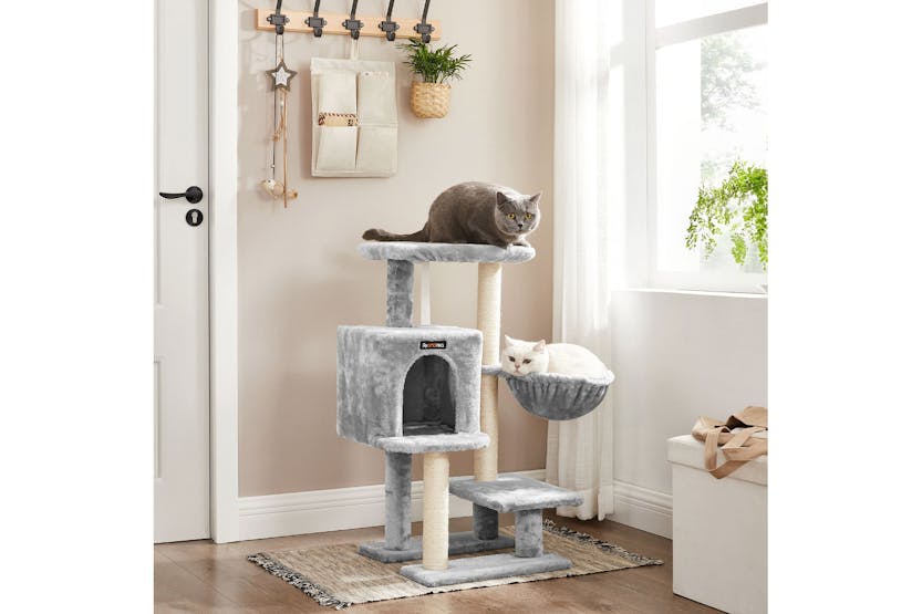 Feandrea Small Cat Tower with Hammock | Light Grey Feandrea Small Cat Tower with Hammock | Light Grey
