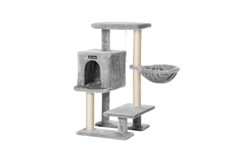 Feandrea Small Cat Tower with Hammock | Light Grey Feandrea Small Cat Tower with Hammock | Light Grey