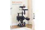 Feandrea UPCT160G01 55.9" Large Cat Tower with Bed | Smoky Grey Feandrea UPCT160G01 55.9" Large Cat Tower with Bed | Smoky Grey