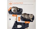 Feandrea UPCT160G01 55.9" Large Cat Tower with Bed | Smoky Grey Feandrea UPCT160G01 55.9" Large Cat Tower with Bed | Smoky Grey