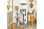 Feandrea UPCT161W01 Cat Condo with Hammock & Pompoms | Light Grey Feandrea UPCT161W01 Cat Condo with Hammock & Pompoms | Light Grey