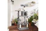 Feandrea UPCT161W01 Cat Condo with Hammock & Pompoms | Light Grey Feandrea UPCT161W01 Cat Condo with Hammock & Pompoms | Light Grey