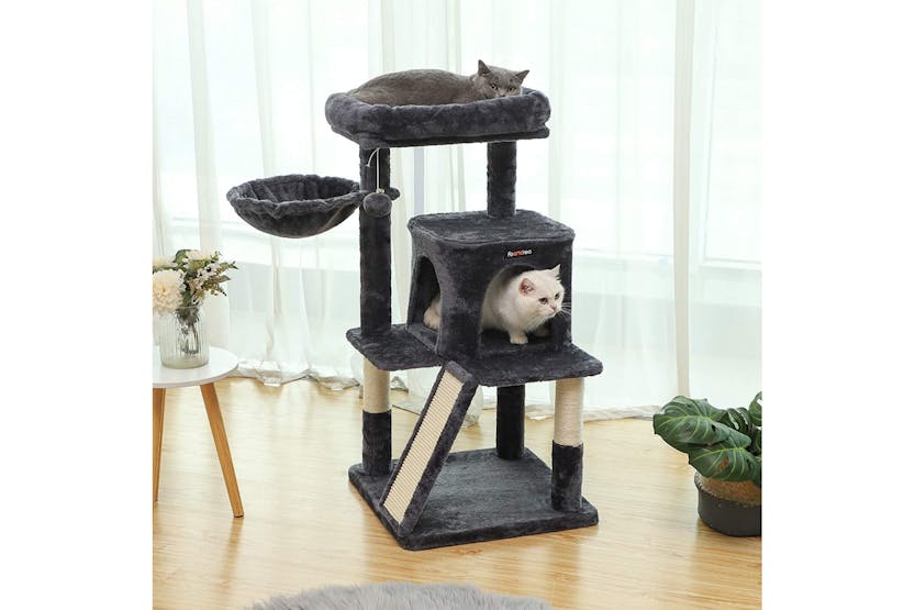 Feandrea UPCT51G Side Basket Cat Tree | Smoky Grey Feandrea UPCT51G Side Basket Cat Tree | Smoky Grey