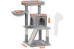 Feandrea UPCT51W Side Slope Cat Tree | Light Grey Feandrea UPCT51W Side Slope Cat Tree | Light Grey