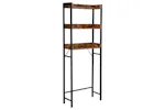 Vasagle Tall Bathroom Storage Shelf | Rustic Brown & Black Vasagle Tall Bathroom Storage Shelf | Rustic Brown & Black