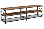 Vasagle Industrial Large TV Console Entertainment Center | Rustic Brown & Black Vasagle Industrial Large TV Console Entertainment Center | Rustic Brown & Black