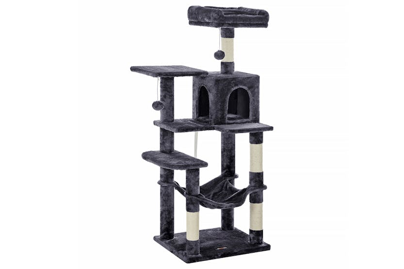 Feandrea UPCT161G01 Cat Tree with Steps & Caves | Smoky Grey Feandrea UPCT161G01 Cat Tree with Steps & Caves | Smoky Grey