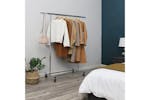 Songmics Clothes Rack with Shelf | Silver Songmics Clothes Rack with Shelf | Silver