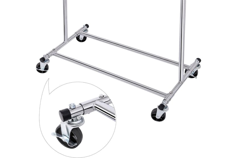 Songmics Clothes Rack with Shelf | Silver Songmics Clothes Rack with Shelf | Silver