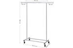Songmics Clothes Rack with Shelf | Silver Songmics Clothes Rack with Shelf | Silver