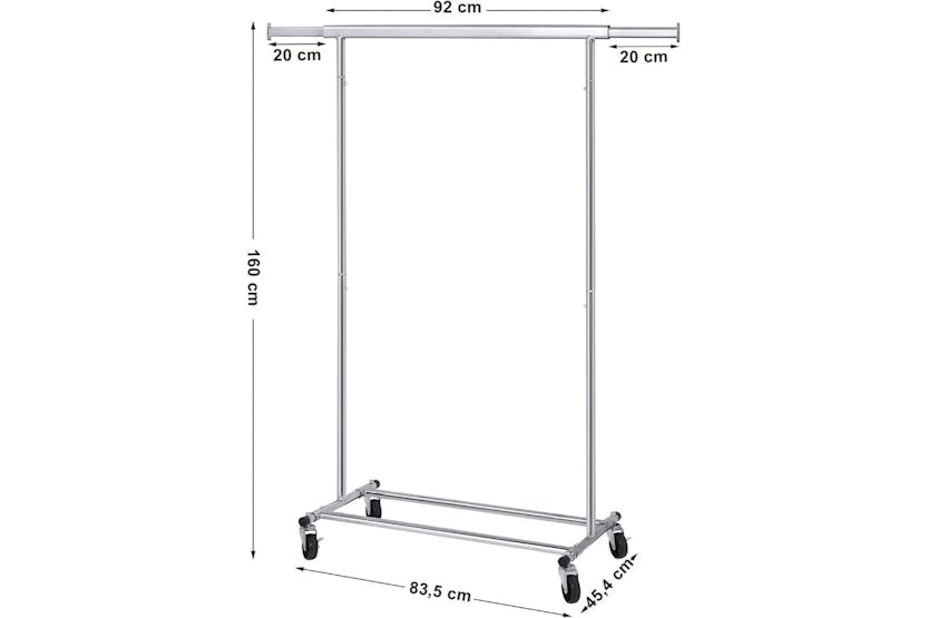 Songmics Clothes Rack with Shelf | Silver Songmics Clothes Rack with Shelf | Silver