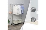 Songmics Clothes Rack with Shelf | Silver Songmics Clothes Rack with Shelf | Silver