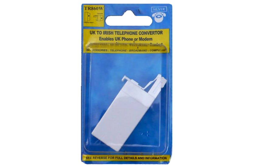 Silver UK to Irish Telephone Convertor | TR860W Silver UK to Irish Telephone Convertor | TR860W