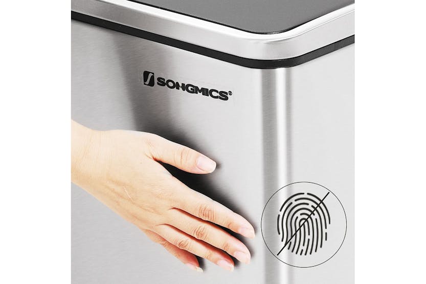 Songmics Triple Trash Can | Silver Songmics Triple Trash Can | Silver
