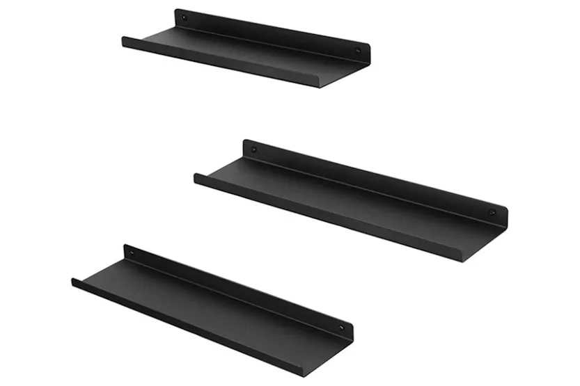 Songmics 3 Wall Shelves Set | Black Songmics 3 Wall Shelves Set | Black