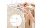 Songmics Non-Slip Clothes Hangers | White | 50 Pack Songmics Non-Slip Clothes Hangers | White | 50 Pack