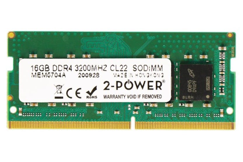 2-Power 16GB DDR4 3200MHz CL22 SODIMM Memory Module 2-Power 16GB DDR4 3200MHz CL22 SODIMM Memory Module