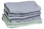 Mininor Organic Muslin Cloth | Grey Seal/Willow Green | 6 Pieces Mininor Organic Muslin Cloth | Grey Seal/Willow Green | 6 Pieces