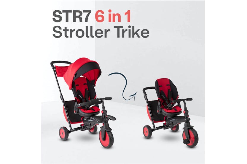 Smartrike STR7 6-in-1 Stroller Trike | Red Smartrike STR7 6-in-1 Stroller Trike | Red