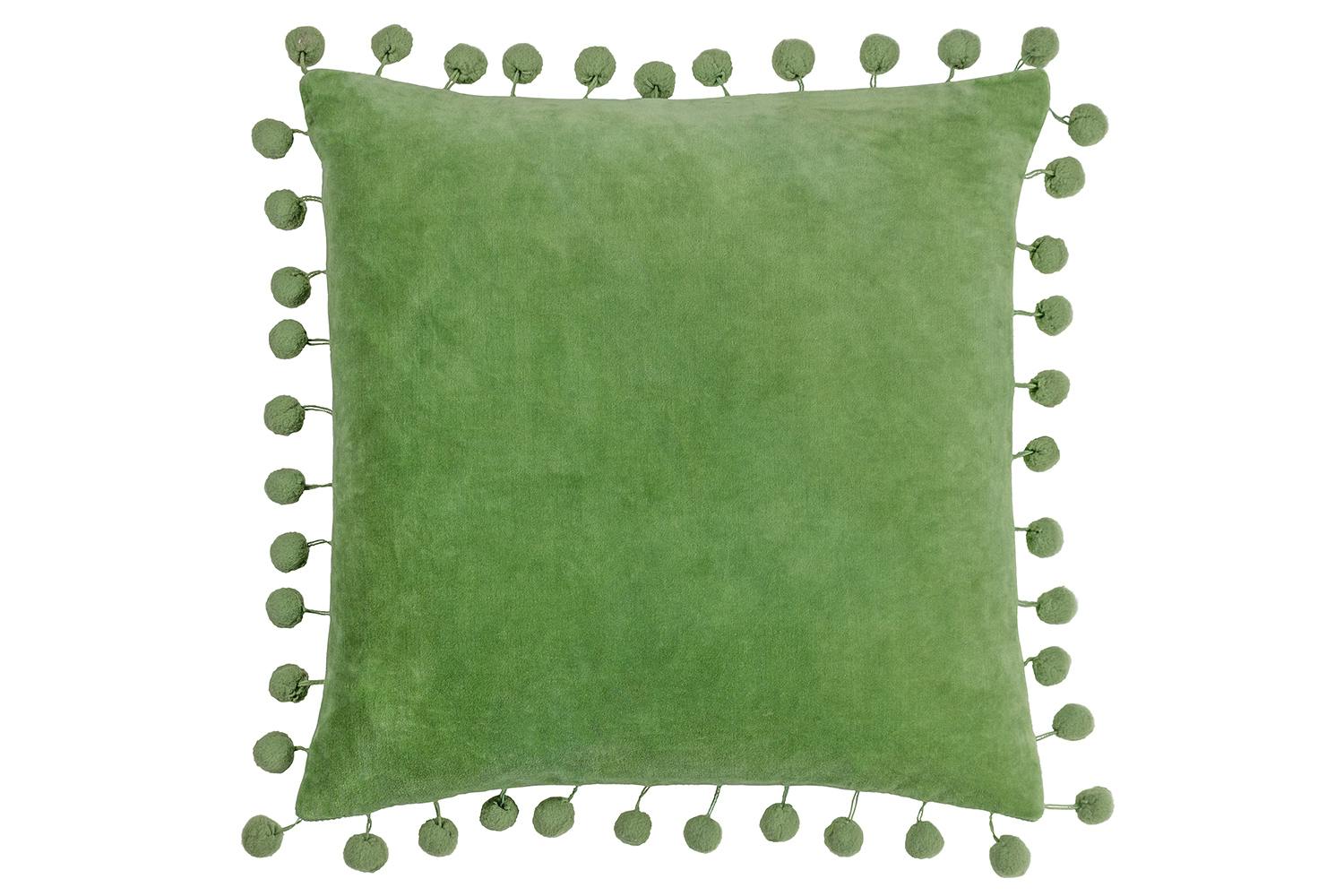 Dora Feather Cushion | Green | 45 x 45 cm