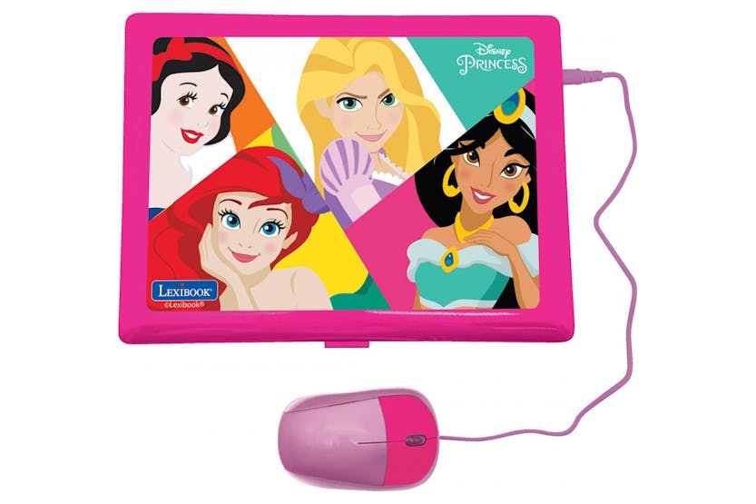Lexibook JC598DPi1 Disney Princesses Educational and Bilingual Laptop French/English with 124 Activities Lexibook JC598DPi1 Disney Princesses Educational and Bilingual Laptop French/English with 124 Activities