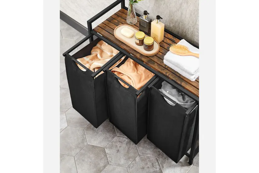 Vasagle BLH301B01 Laundry Basket with 3 Compartments Vasagle BLH301B01 Laundry Basket with 3 Compartments