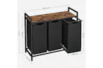 Vasagle BLH301B01 Laundry Basket with 3 Compartments Vasagle BLH301B01 Laundry Basket with 3 Compartments