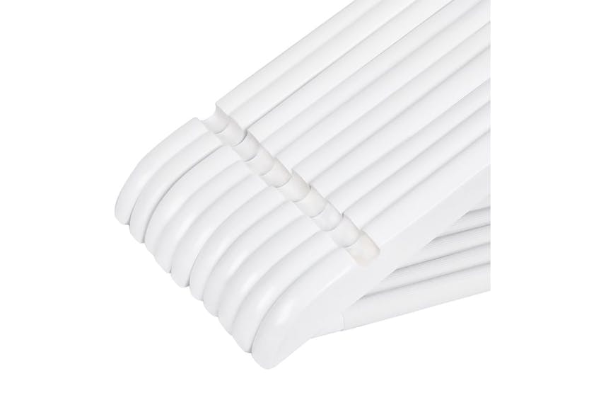 Songmics CRW03W-50 Mapple Wood Coat Hanger | White | 50 Pieces Songmics CRW03W-50 Mapple Wood Coat Hanger | White | 50 Pieces