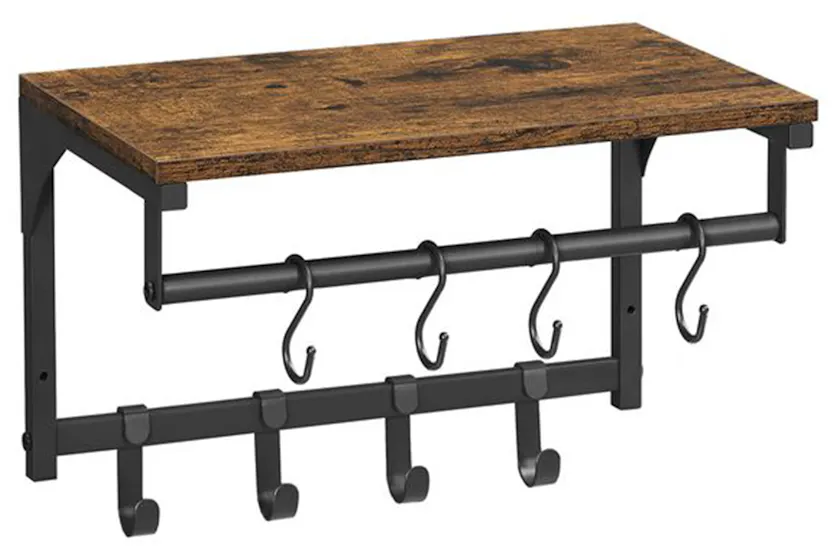 Vasagle LCR103B01 Wall Coat Rack with 8 Hooks Vasagle LCR103B01 Wall Coat Rack with 8 Hooks