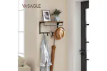 Vasagle LCR103B01 Wall Coat Rack with 8 Hooks Vasagle LCR103B01 Wall Coat Rack with 8 Hooks