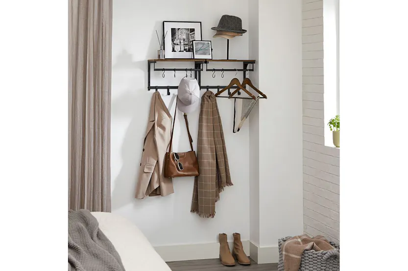Vasagle LCR103B01 Wall Coat Rack with 8 Hooks Vasagle LCR103B01 Wall Coat Rack with 8 Hooks