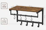 Vasagle LCR103B01 Wall Coat Rack with 8 Hooks Vasagle LCR103B01 Wall Coat Rack with 8 Hooks