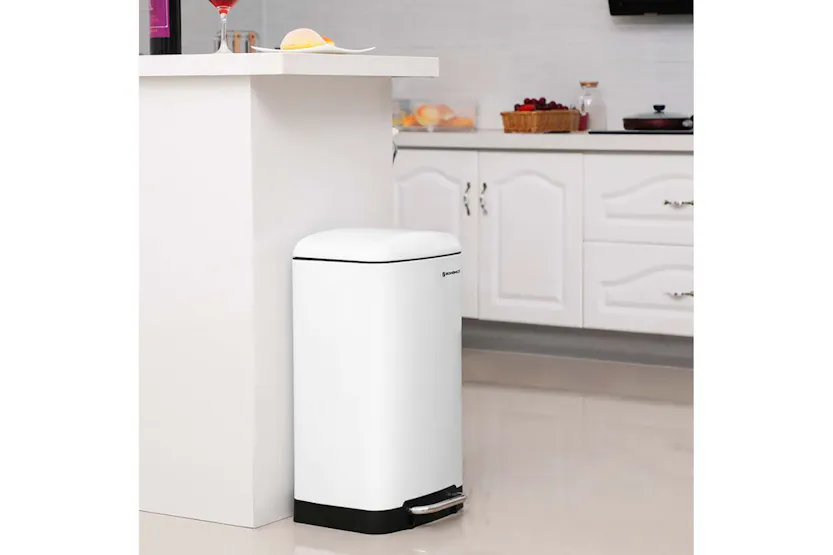 Songmics LTB01W Rubbish Bin 30 L | White Songmics LTB01W Rubbish Bin 30 L | White
