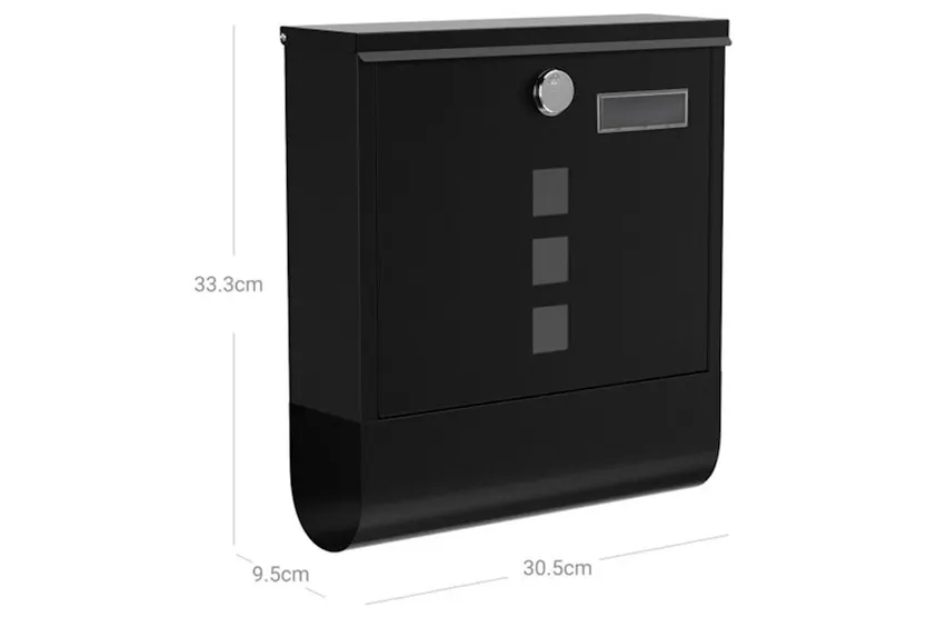 Songmics GMB020B02 Mail Box | Black Songmics GMB020B02 Mail Box | Black