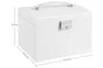 Songmics JBC154W01 Lockable Jewelry Box | White Songmics JBC154W01 Lockable Jewelry Box | White