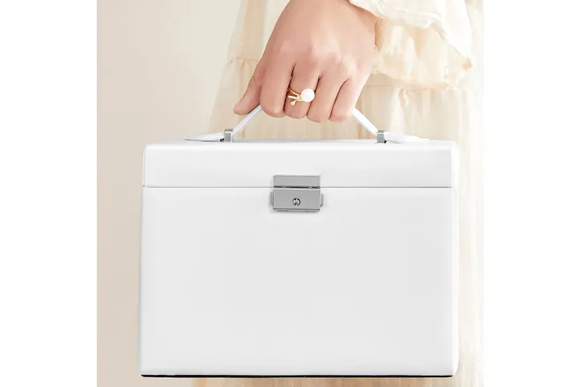 Songmics JBC159W01 4 Tier Jewelry Box | White Songmics JBC159W01 4 Tier Jewelry Box | White