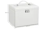 Songmics JBC159W01 4 Tier Jewelry Box | White Songmics JBC159W01 4 Tier Jewelry Box | White