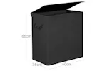 Songmics LCB02BK 142L Laundry Basket | Black Songmics LCB02BK 142L Laundry Basket | Black