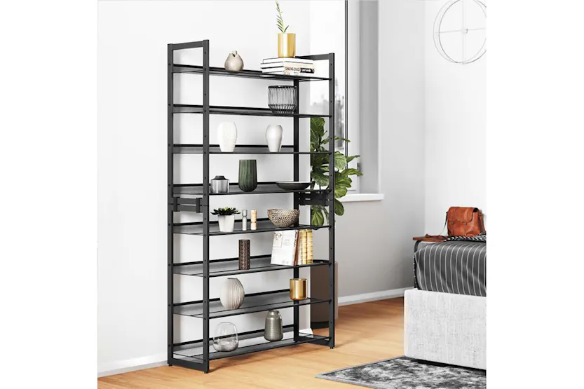 Songmics LMR08B 8 Tier Shoe Rack | Black Songmics LMR08B 8 Tier Shoe Rack | Black