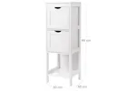 Vasagle BBC42WT Bathroom Shelf with 2 Drawers Vasagle BBC42WT Bathroom Shelf with 2 Drawers