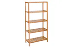 Songmics BCB35Y Bathroom Shelf Bamboo 5 Shelves Songmics BCB35Y Bathroom Shelf Bamboo 5 Shelves
