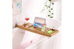 Songmics BCB88Y Bamboo Bathtub Shelf Songmics BCB88Y Bamboo Bathtub Shelf