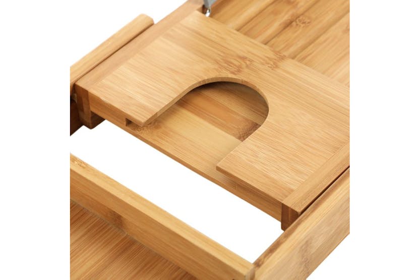 Songmics BCB88Y Bamboo Bathtub Shelf Songmics BCB88Y Bamboo Bathtub Shelf