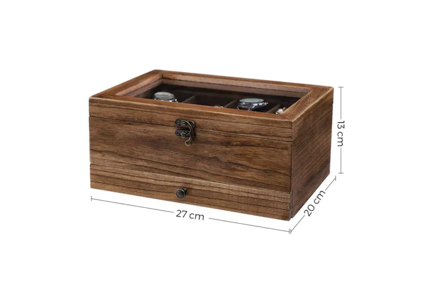 Songmics JOW008K01 Watch Box with 8 Compartments Songmics JOW008K01 Watch Box with 8 Compartments